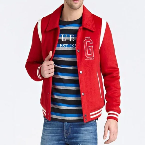 Guess Jackets Coats Guess Vintage College Logo Varsity - Main Image